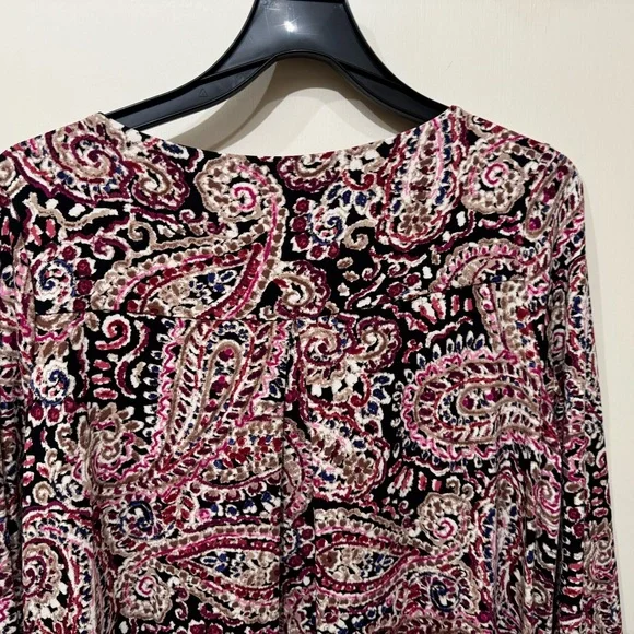 J Jill Paisley 3/4” Sleeve dress - Picture 1 of 6